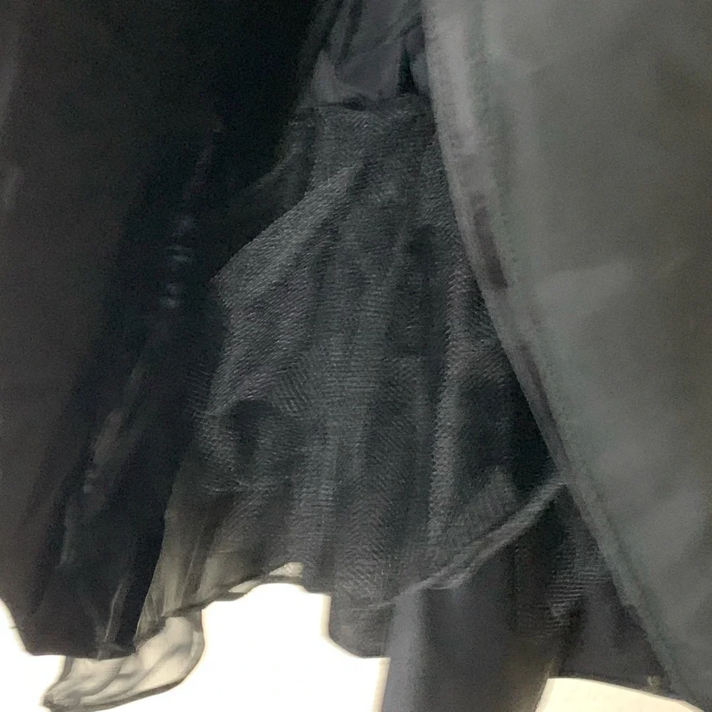 Tadaski | Vintage formal mesh long sleeve fit and flare beaded mini dres… - Picture 7 of 11